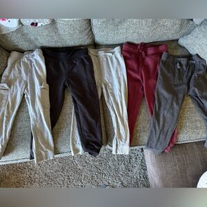 FIVE PAIRS Boys Sweatpants